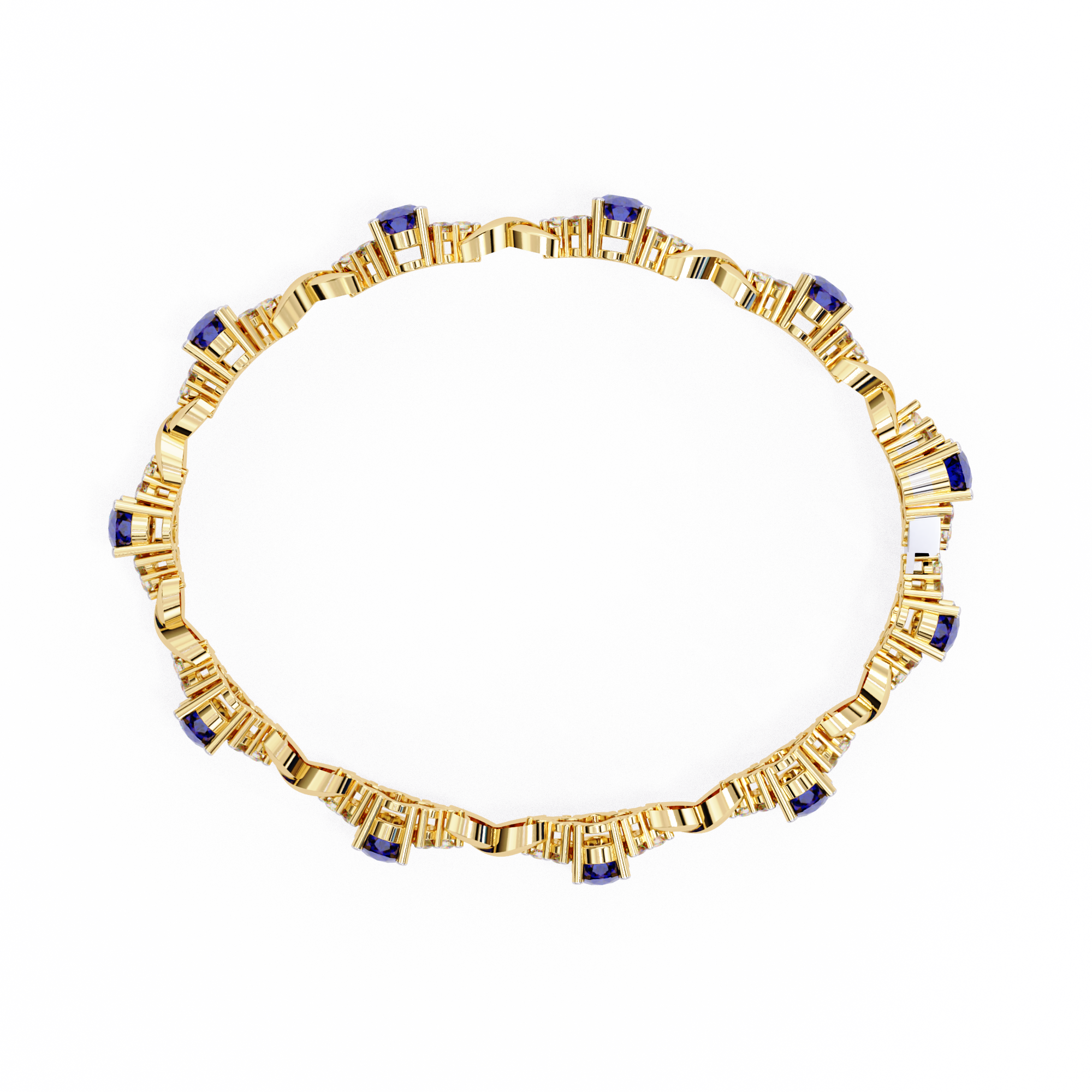 Solitairekart 5.26ct Lab Grown  Diamond Celestial Bloom Bracelet